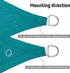 LOVE STORY Right Triangle 12'x15'x19.2' Waterproof Sun Shade Sail Canopy UV - Image 4