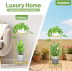 iDavosic.ly 2 Tier Corner Plant Stand Indoor, Tall Vertical Metal Flower Heavy - Image 8
