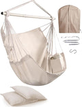 Miztli Hammock Chair with Hanging Chair Cover – 2 Cushions, Steel Spreader Bar by MIZTLI