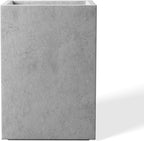Kante 15.7" H Tall Rectangular Concrete Planters, Outdoor Indoor Lightweight by Kante
