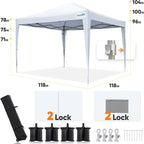 Quictent Privacy 10x10 Pop up Canopy Tent - Image 7
