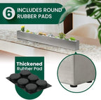 Trough Rectangle Planter Long Window Sill Planter Box Stainless Steel Window - Image 4
