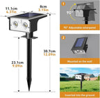 btfarm Solar Spot Lights Outdoor Waterproof, 8 Pack/3 Modes Motion Sensor Lights - Image 6
