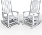 Oversized Rocking Chair Set of 2, Outdoor Rocking Chair by THOEOE