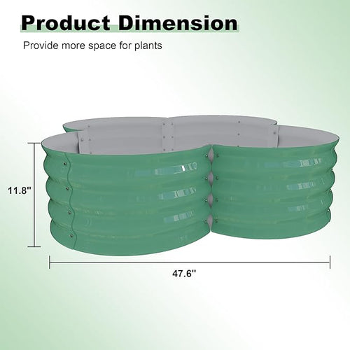 2-Pack Galvanized Raised Garden Bed, Veggies & Flowers. Rust-Resistant Raised - Image 2