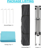Canopy Tent, 10X10 FT Pop Up Canopy Outdoor Instant Tent Slant Legs - Image 6