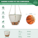 Self-Watering Hanging Planters for Indoor Plants Set 2-Piece Includes Plant - Image 2