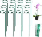 FEED GARDEN 16 Inch 12 Pack Plant Support Stakes, Metal Garden Flower Stakes by FEEDGARDEN