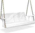 VINGLI Upgraded Patio Wooden Porch Swing by VINGLI