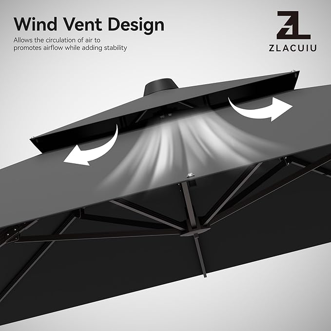 9x12FT Cantilever Patio Umbrella - Image 3