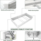 A ANLEOLIFE 8X4X1.5 ft Galvanized Raised Garden Bed, Rectangle Above Ground - Image 3