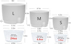 Self Watering Pots for Indoor Plants, 5 Pack 6/4.1/3.2 Inch Flower Pot Modern - Image 6