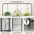 SORCEDAS Plant Stand Indoor Outdoor 3 Tier Tall Corner Hanging Plant Shelf - Image 6