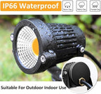 ZUCKEO Low Voltage Landscape Lights 5W LED Landscape Lighting 12V 24V Outdoor - Image 3