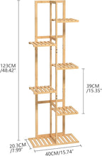 Laiensia Bamboo Plant Stand Rack 6 Tier, Indoor&Outdoor Planter Display Shelves - Image 6
