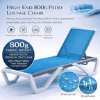 Kozyard Outdoor Chaise Lounge Chair, Full Flat Adjustable Patio Lounger - Image 3