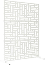 Oakland Living 6 ft. X 4 ft. White Freestanding Metal Privacy Screen Room by Oakland+Living
