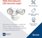 Lithonia Lighting HomeGuard 2-Light LED Outdoor Flood Lights, Motion Sensor - Image 2