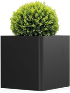 Large Metal Square Planter 26" L x 26" W x 26" H, Heavy Duty Black Large by Gardenaire
