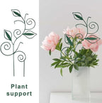 Decorative Metal Plant Trellis for Indoor Potted Plants – Leaf Shape Vine - Image 3