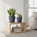 Docrin Blue Honeycomb Ceramic Plant Pot Set - Image 4