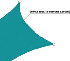 LOVE STORY Right Triangle 5'x6'x7.8' Waterproof Sun Shade Sail Canopy UV Block - Image 8
