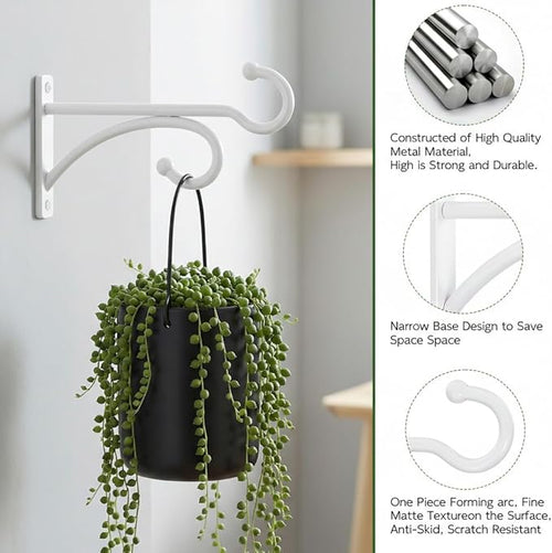 2Pack 6 Inch Plant Hangers for Hanging Baskets, Hanger for Indoor and Outdoor - Image 2