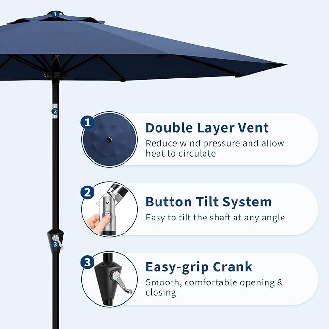 Garvee 10FT Patio Umbrella - Image 4