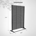 VINGLI Metal Privacy Screen for Outdoor, Decorative Room Divider for Patio - Image 2