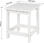 LZRS Adirondack Square Outdoor Side Table - Image 3