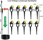 SUNTHIN Outdoor Landscape Lighting, 10 Pack Outdoor Spot Lights - Image 5