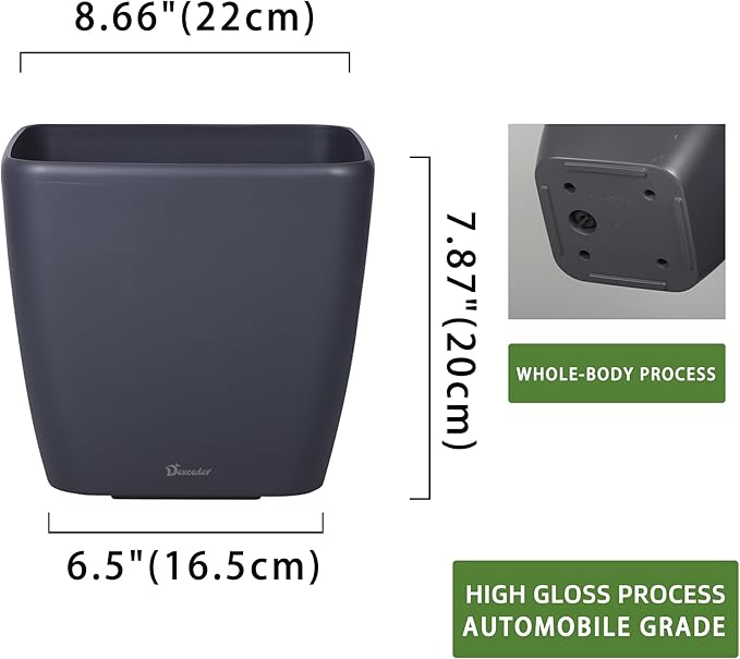 Dexceder 9x8 Self Watering Planter Indoor Outdoor, Inner Mat Design, Thickened - Image 3