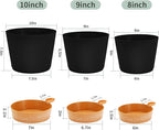 GARDIFE 10/9/8 inch Plant pots, planters - Image 2