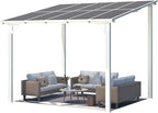 AECOJOY 10' x 8' Pergolas and Gazebos on Clearance in White, Large Wall Mounted - Image 7