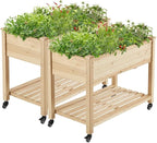 Yaheetech 42x23x33in Wooden Raised Garden Bed by Yaheetech