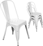 Nazhura Metal Dining Chair Farmhouse Tolix Style by NazhuraGoodCompanionAtHome