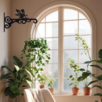 hogardeck Plant Hangers Outdoor Decor, 2 Pack 10” Metal Hanging Plant Bracket - Image 2