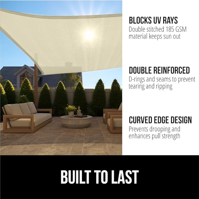 GORILLA GRIP Heavy Duty Sun Shade, UV Protection Fade Tear and Rust Resistant - Image 2