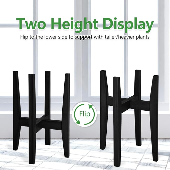 Plant Stand Indoor, Bamboo Plant Shelf, Adjustable Corner Plants Flower Holders - Image 4