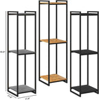 3-Tier Plant Stand Indoor, Oak Grey - Image 2