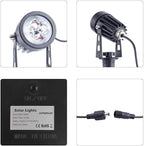 APONUO Solar Spotlights Landscape Lights Low Voltage Outdoor Solar Spotlight - Image 5