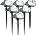 6 Packs Solar Spot Lights Outdoor, 64 LED 6500K Solar Lights Outdoor, IP67 by Unknown