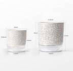 Self Watering Pots for Indoor Plants, 5 & 4 Inch Stylish Flower Pots - Image 2