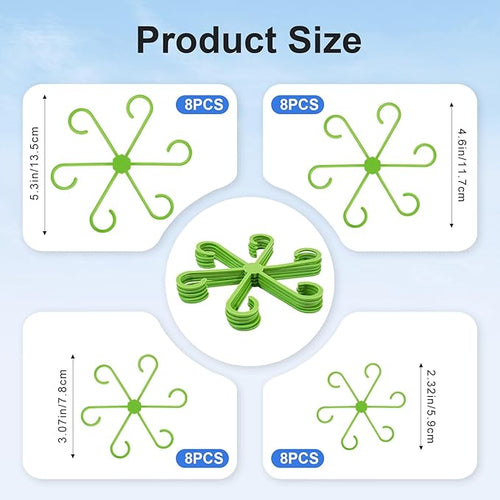 32pcs Plant Support for Indoor Plants, Plant Stem Support, Plastic Reusable - Image 2