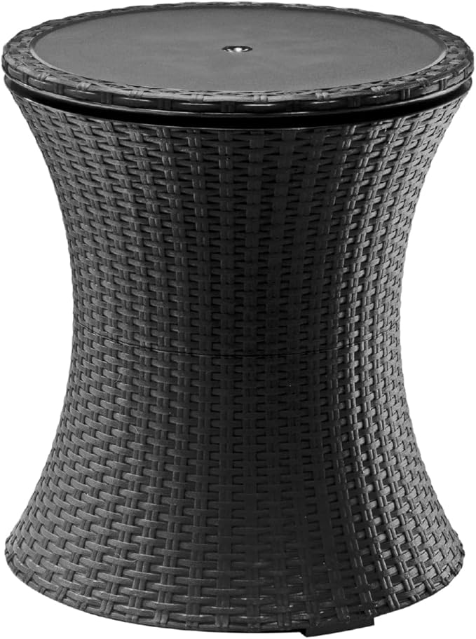 Keter Pacific Cool Bar Outdoor Patio Furniture and Hot Tub Side Table - Image 14