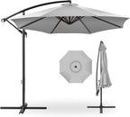 Best Choice Products 10ft Offset Cantilever Hanging Market Patio Umbrella by BestChoiceProducts