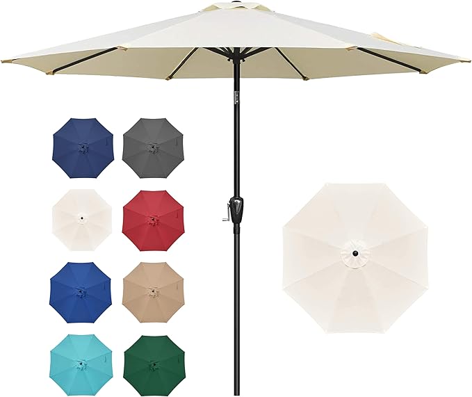 Simple Deluxe 9' Patio Umbrella Outdoor Table Market Yard Umbrella by SimpleDeluxe