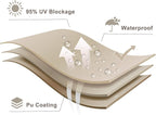 LOVE STORY Right Triangle 7'x7'x9.9' Waterproof Sun Shade Sail Canopy UV Block - Image 6