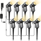 Svater Landscape Lighting Outdoor, 8 Pack Low Voltage Spotlights by Svater