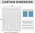 Easy-Going Outdoor Patio Curtains Detachable Tab Top Windproof Weatherproof - Image 6